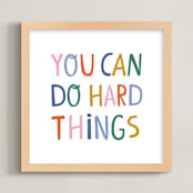 "You can" - Art Print in Gumdrops by Nadia Hassan - Framed