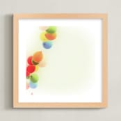 "Sweet Chaos" - Art Print in Pale Sunshine Yellow by Michelee Scott - Framed