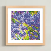 "Springtime Violets Bouquet" - Art Print in Springtime Violet by Mariecor Agravante - Framed