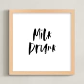 "Milk Drunk" - Art Print in Galaxy by Christie Garcia - Framed