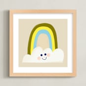 "Stormie" - Art Print in Sand by Haley Warner - Framed