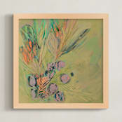 "Graves into Gardens" - Art Print in Garden Green by Stacy Kron - Framed
