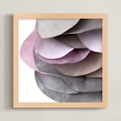 "Paper Petal 13" - Art Print in flower petals by Jenny Phillips - Framed