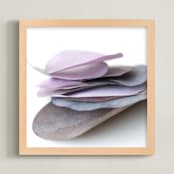 "Paper Petal 26" - Art Print in floral petals by Jenny Phillips - Framed
