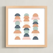 "balancing act" - Art Print in terracotta by Ellesse Smith - Framed