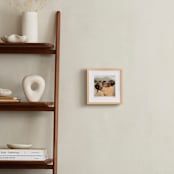 "With a Heart: Square Framed Photo" - Framed Photo in Taupe by Laura Hamm - In a Room
