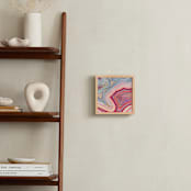 "Red Stripe Agate" - Art Print in Ruby by Laura Rodil - In a Room