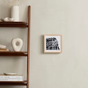"Filled Map: Custom Print" - Custom Print in Midnight Blue by Minted - In a Room