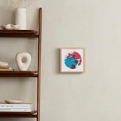 "Abstract Spin Art in Rocket Pop" - Art Print in Rocket Pop by Lauren Webster - In a Room