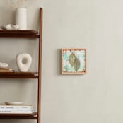 "Cast Shadow" - Art Print in mint green by Debra Pruskowski - In a Room