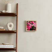 "Pink Flora" - Art Print in Hot Pink by Karly Rose Sahr - In a Room