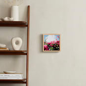 "Pink Floral Skies" - Art Print in Hot Pink by Karly Rose Sahr - In a Room