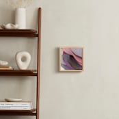 "Paper Petal 7" - Art Print in coral and petals by Jenny Phillips - In a Room