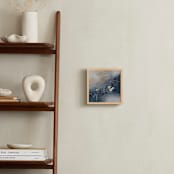 "Yeah" - Art Print in grey navy by Christine Olmstead - In a Room