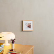 "Modern Dot" - Personalized Foil-Pressed Art Print in Gold by Alston Foster - In a Room