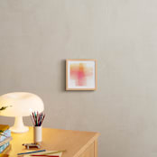 "Hello Sunrise" - Art Print in rosy golden by Debra Pruskowski - In a Room