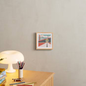 "San Fran" - Art Print in Golden Gate Coral by Sara Heilwagen - In a Room