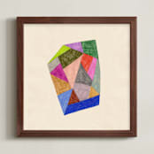 "Prism 2" - Art Print in Rainbow by Kelly Watkins - Framed