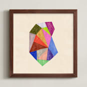 "Prism 4" - Art Print in Rainbow by Kelly Watkins - Framed
