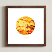 "Painted Venus" - Art Print in Tangerine by Holly Whitcomb - Framed