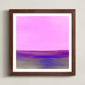 "Is it water?" - Art Print in Pinky by Ashley Ottinger - Framed