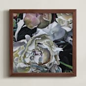 "A Modern Twist 2" - Art Print in Jewel Tones by Mandy Trimble Leonard - Framed