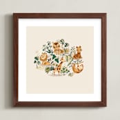 "Wild" - Art Print in Sand by Vivian Yiwing - Framed