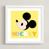 "Mickey" - Art Print in Sunshine by Angela Thompson - Framed