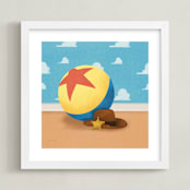 "You Got a Friend in Me" - Art Print in Sky by Ana Peake - Framed