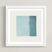 "Quatrain 4" - Art Print in Blueberry by Kamala Nahas - Framed