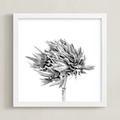 "Abode 2" - Art Print in Silver Grey by Lisa Sundin - Framed