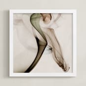 "Decline" - Art Print in Latte by Anne Ciotola - Framed