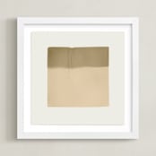 "Quatrain 2" - Art Print in Toast by Kamala Nahas - Framed