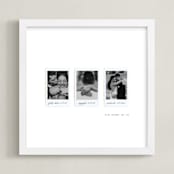 "Three Photo: Square Framed Photo" - Framed Photo in White by Olivia Kanaley Inman - Framed