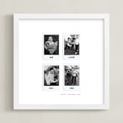 "Four Photo: Square Framed Photo" - Framed Photo in White by Olivia Kanaley Inman - Framed