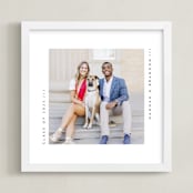 "Contemporary Typo: Square Framed Photo" - Framed Photo in Ink by Lucrecia Caporale - Framed