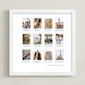"Twelve Photo: Square Framed Photo" - Framed Photo in White by Olivia Kanaley Inman - Framed