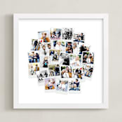 "Circle Snapshot Mix® Photo Art" - Framed Photo in White by Minted - Framed