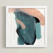 "rock in style" - Art Print in musty emerald by Lauren Packard - Framed