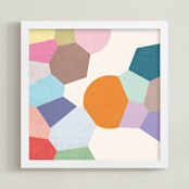"Pointilize I" - Art Print in Multi by Amber Barkley - Framed