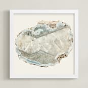 "Agate" - Art Print in powder by Baumbirdy - Framed