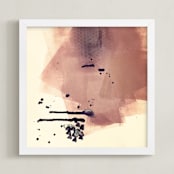 "There's A Lot Going On Underneath" - Art Print in mad mauve by Lauren Packard - Framed