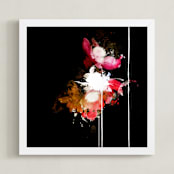 "Room to grow" - Art Print in Fuschia by Vasco - Framed