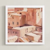 "Morocco" - Art Print in Brownie by Viktoria Eperjesi - Framed