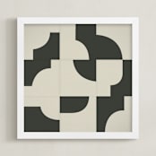 "Off The Grid 03" - Art Print in Vintage by Jennifer Morehead - Framed