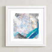 "Nostalgic Energy" - Art Print in Aqua by The Carillos - Framed