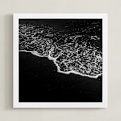 "Obsidian Tide 2" - Art Print in Obsidian by Kamala Nahas - Framed