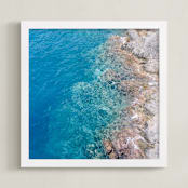 "Turquoise II" - Art Print in Mediterranean by lulu and isabelle - Framed