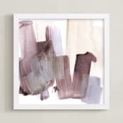 "Season Change" - Art Print in Juicy Plum by Jennifer Daily - Framed