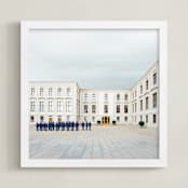 "Trumpets at Noon" - Art Print in Castle  by Andrew McClintock - Framed